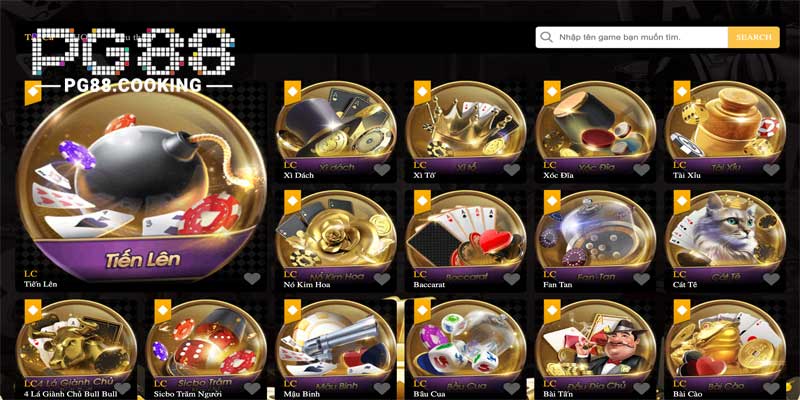 các game bài đổi thưởng hot tại PG88