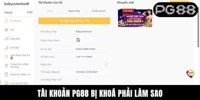 Tài Khoản PG88 Bị Khóa Phải Làm Sao? Giải Pháp Cho Newbie